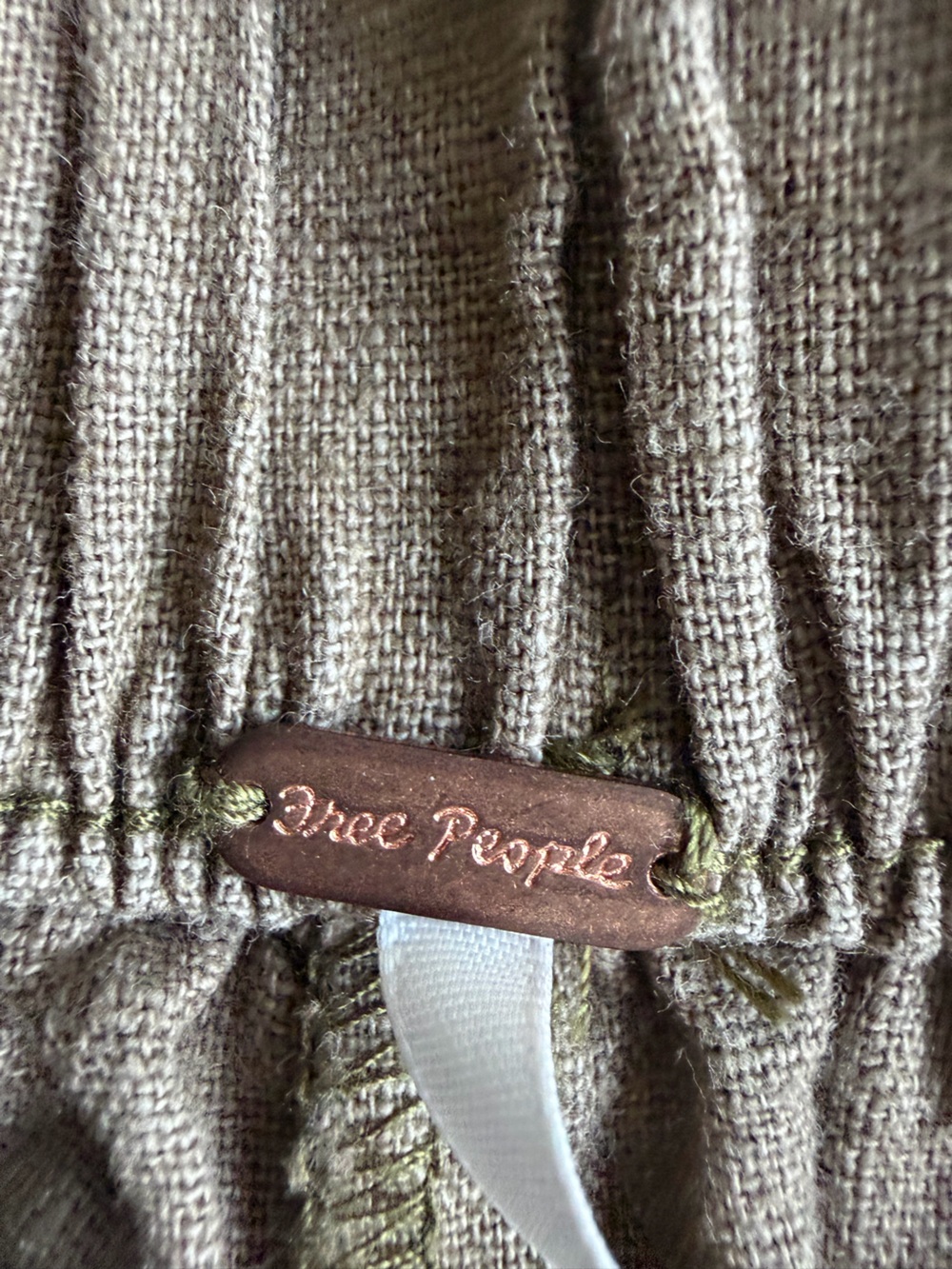 Free People women’s Linen Pull on pants - Picture 6 of 9